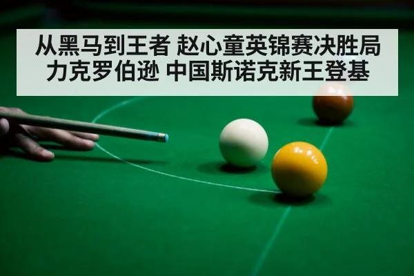 从黑马到王者 赵心童英锦赛决胜局力克罗伯逊 中国斯诺克新王登基